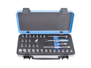 SOCKET SET 1/4" IN METAL BOX